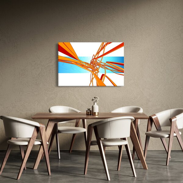 Slika - Prepletene črte, abstrakcija (90x60 cm)