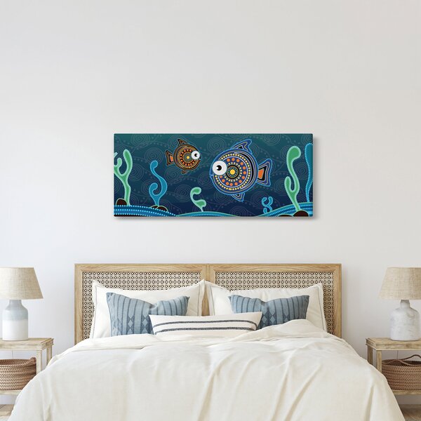 Poslikava - Poslikane ribe (120x50 cm)