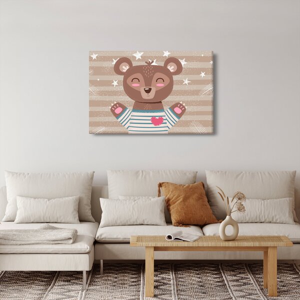 Slika - Ljubeči medvedek (90x60 cm)