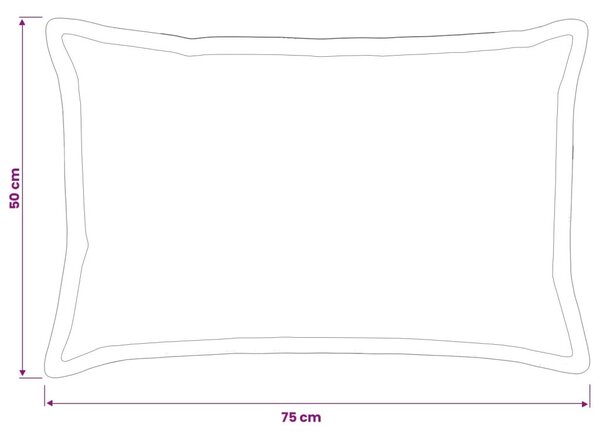 Jastuk s jastukom HOUTEN 2 kom. Tamnosiva Baršun - Tamnosiva 50 x 75 cm 2
