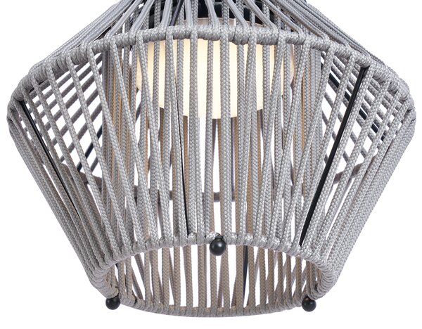 Boemska stolna svjetiljka siva, uklj. LED, mogućnost prigušivanja u 3 koraka, IP54, solarno punjenje - Duco