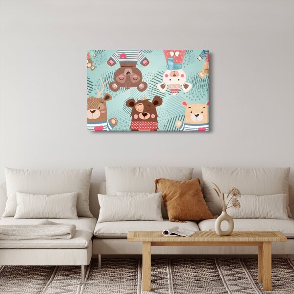 Slika - Veseli medvedki (90x60 cm)