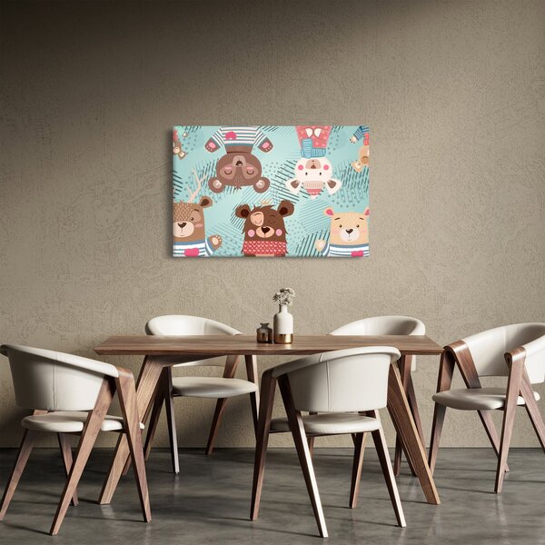 Slika - Veseli medvedki (90x60 cm)
