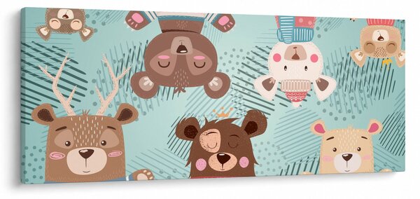 Slika - Veseli medvedki (120x50 cm)