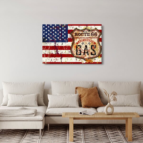 Slika - Vintage zastava (90x60 cm)
