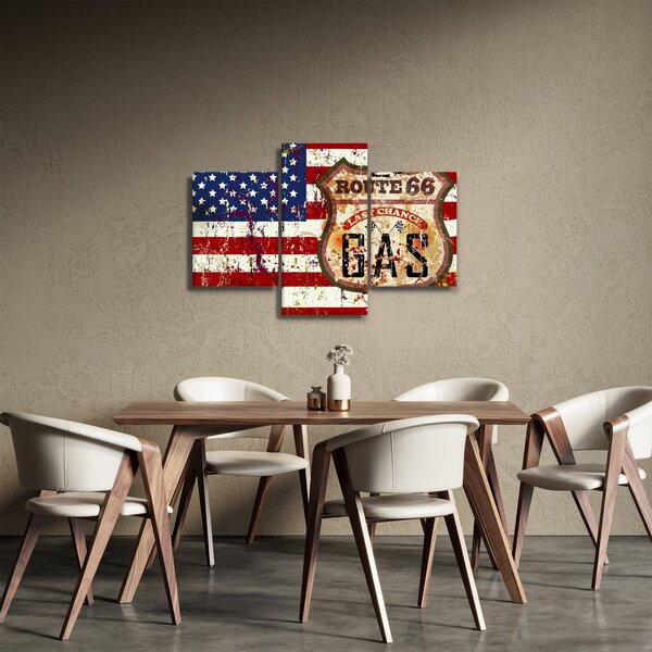 Slika - Vintage zastava (90x60 cm)