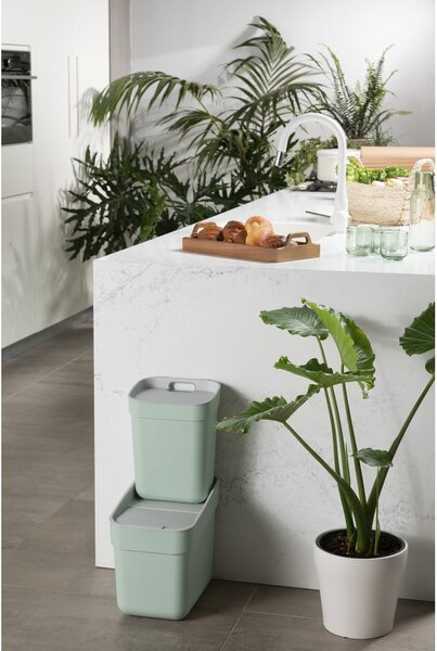 Tamno siva kanta za smeće za odvojeni otpad od reciklirane plastike 30 l Ready To Collect – Curver