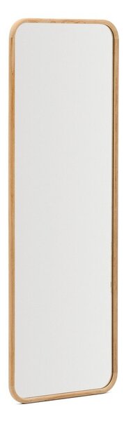 Zidno ogledalo s okvirom od masivnog drveta 54x154 cm Milsa – Kave Home