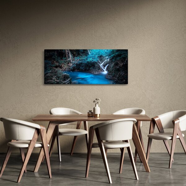 Slika - Čarobna noč v tropskem gozdu (120x50 cm)