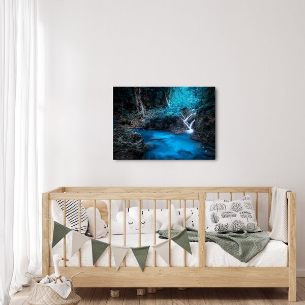 Slika - Čarobna noč v tropskem gozdu (70x50 cm)