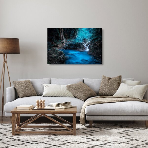 Slika - Čarobna noč v tropskem gozdu (90x60 cm)