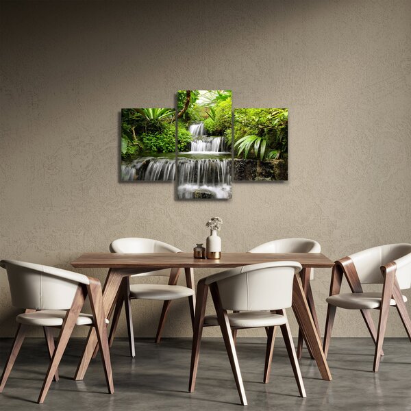 Slika - Slap v deževnem gozdu (90x60 cm)