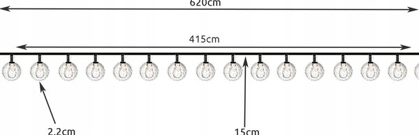 LED RGB 10 vanjski solarni ukrasni vijenac IP44 6M 7 funkcija