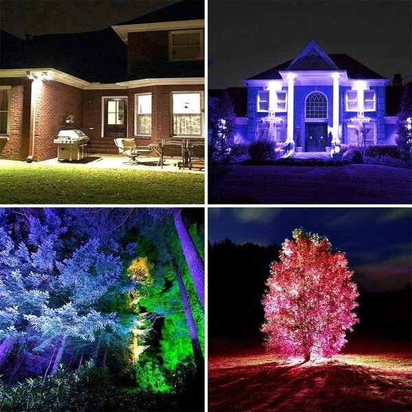 2x vanjski LED reflektor RGB s udaljenim 50W IP65