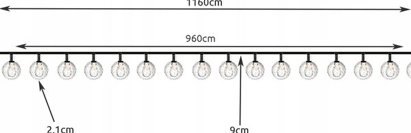 LED 100 toplo bijelog vanjskog solarnog ukrasnog vijenca IP44 9,6m 8 funkcija