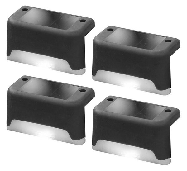 Postavite 4 LED svjetiljke solarne ograde 200mah hladno bijela