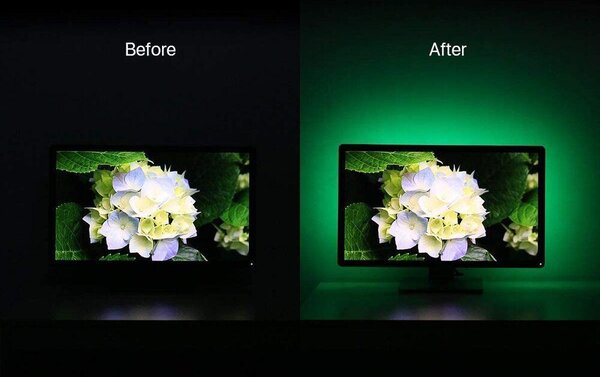 TV 5050 LED Strip RGB 2M USB IP65 - TV rasvjeta