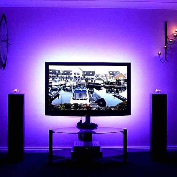 TV 5050 LED Strip RGB 2M USB IP65 - TV rasvjeta