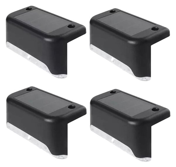 Postavite 4 LED svjetiljke solarne ograde 200mah hladno bijela