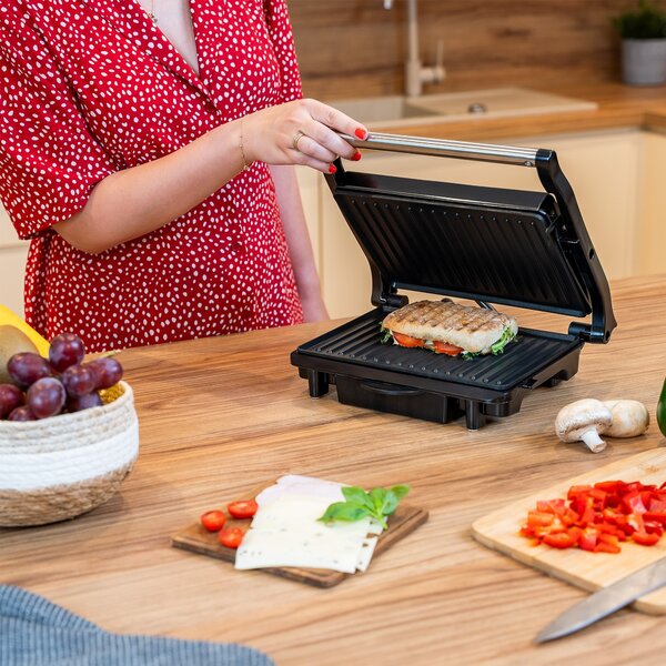 1500W Inox toster i kontaktirajte djevojku za sendvice panins tlo