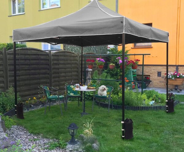 Šator za zabave s tri stijenke bez prozora Bijela 3m x 3m