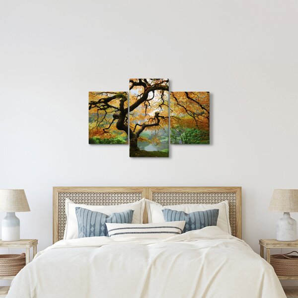 Slika rumenega japonskega javorja, Portland, Oregon (90x60 cm)