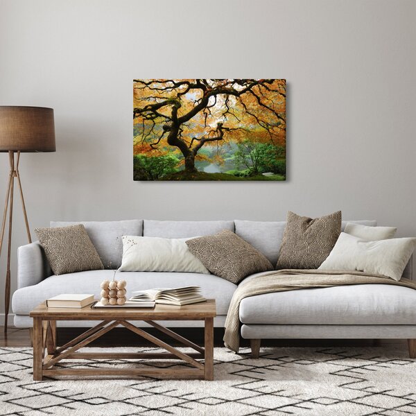 Slika rumenega japonskega javorja, Portland, Oregon (90x60 cm)