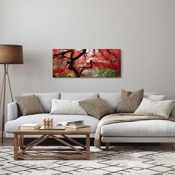 Slika rdečega japonskega javorja, Portland, Oregon (120x50 cm)