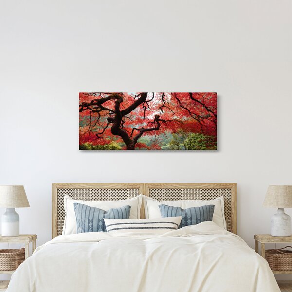 Slika rdečega japonskega javorja, Portland, Oregon (120x50 cm)