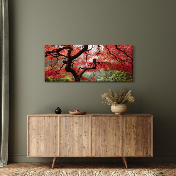 Slika rdečega japonskega javorja, Portland, Oregon (120x50 cm)