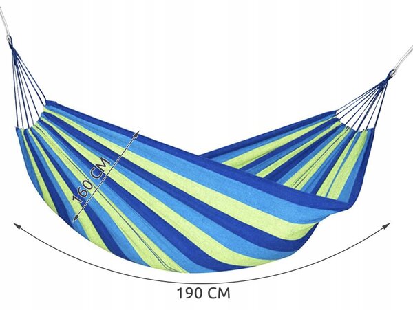 Garden Hankground mreža za dvije 190x160cm do 150kg plavo zelene boje