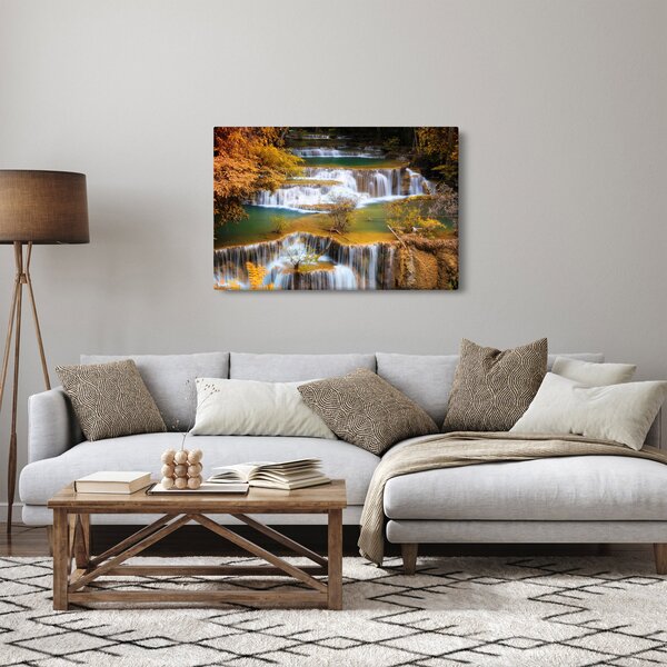 Slika - Slapovi Huay Mae Khamin, Tajska (90x60 cm)