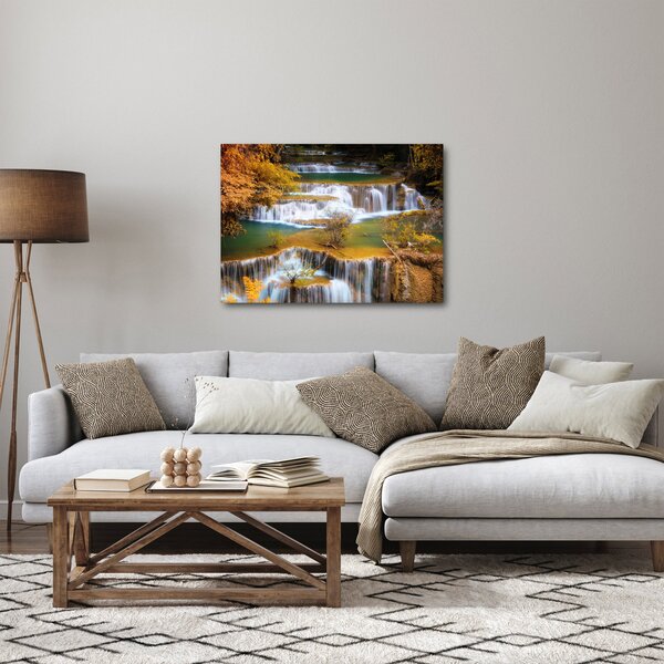Slika - Slapovi Huay Mae Khamin, Tajska (70x50 cm)