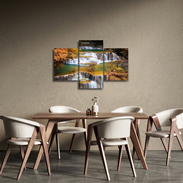 Slika - Slapovi Huay Mae Khamin, Tajska (90x60 cm)