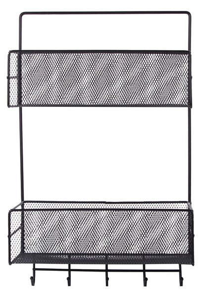 Organizator metalnog zida 5 kukica 37x26cm