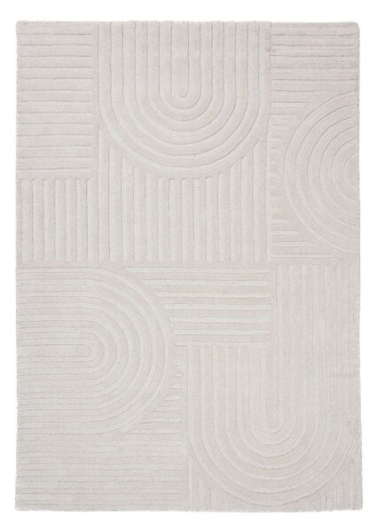 Ručno rađen vunen tepih boje slonovače 120x170 cm Zen Garden – Flair Rugs