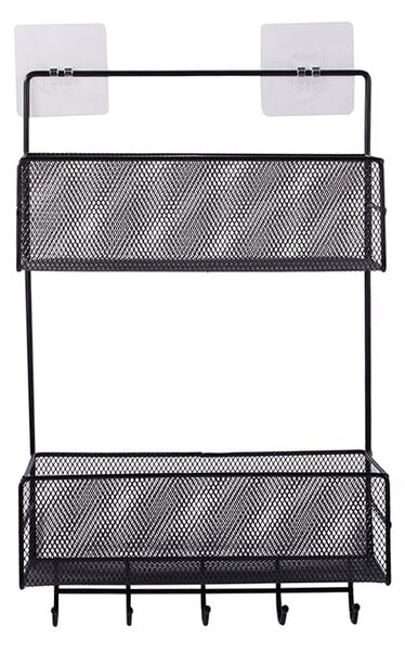 Organizator metalnog zida 5 kukica 37x26cm