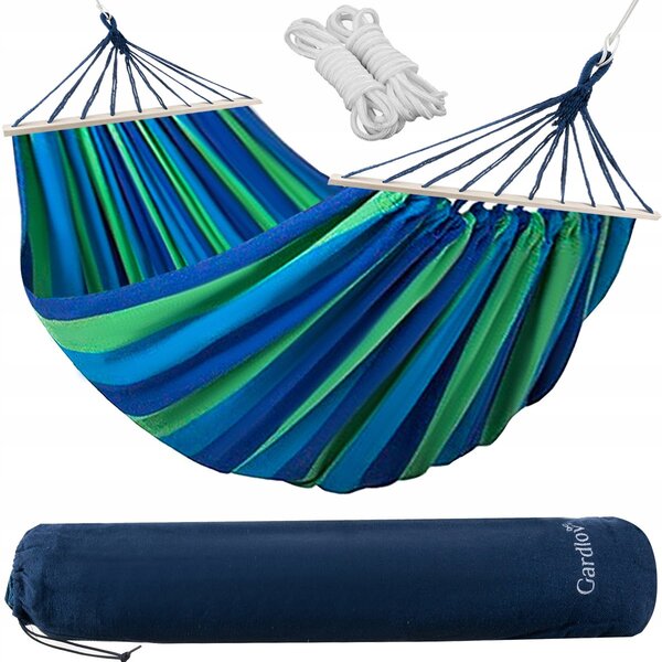 Garden Hammock za dvije osobe 180x160cm do 150 kg duge plave