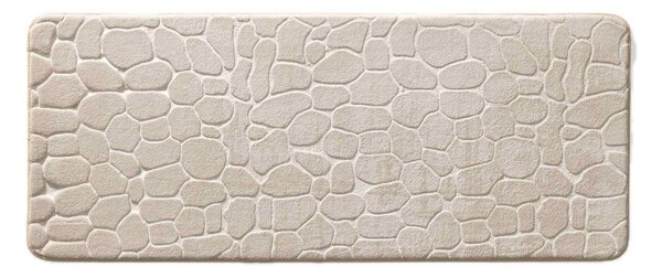 Bež tekstilna kupaonska prostirka 50x120 cm Ricochet – douceur d'intérieur