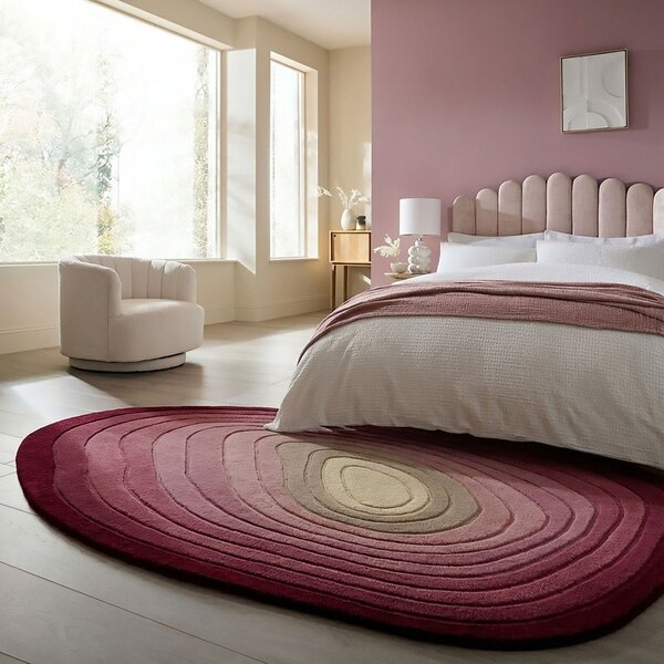 Ljubičasti ručno rađen vunen tepih 160x230 cm Puddle Ombre – Flair Rugs