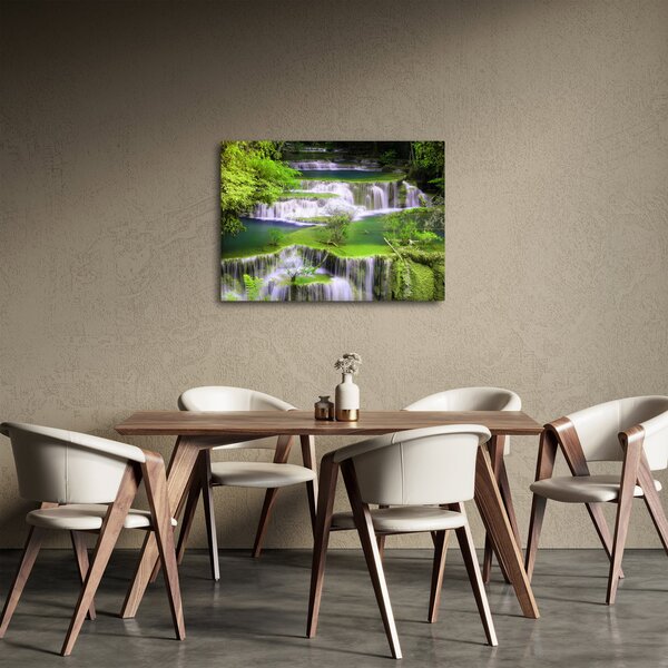 Slika - Slapovi Huay Mae Khamin, Kanchanaburi, Tajska (70x50 cm)