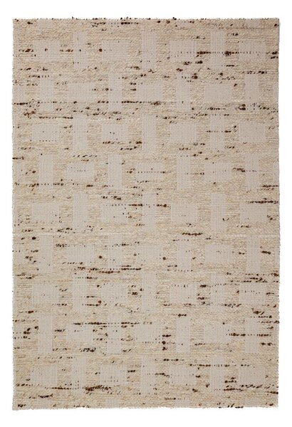 Ručno rađen tepih od mješavine vune u prirodnoj boji 140x200 cm Rova Blend – Flair Rugs