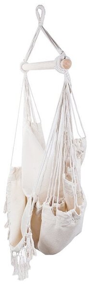 Brazilska viseća stolica mreža 130x90cm do 120kg bež