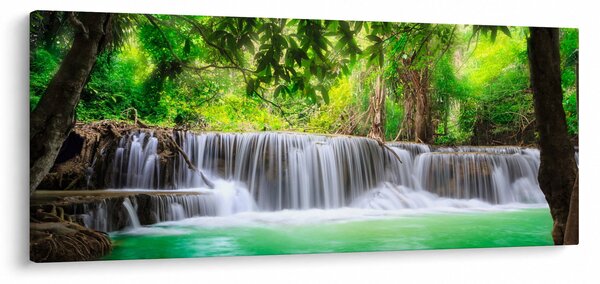 Slika slapa v Kanchanaburiju na Tajskem (120x50 cm)