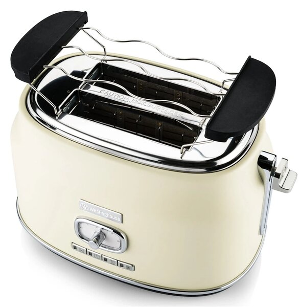 Westinghouse Retro White 2 Slice toster