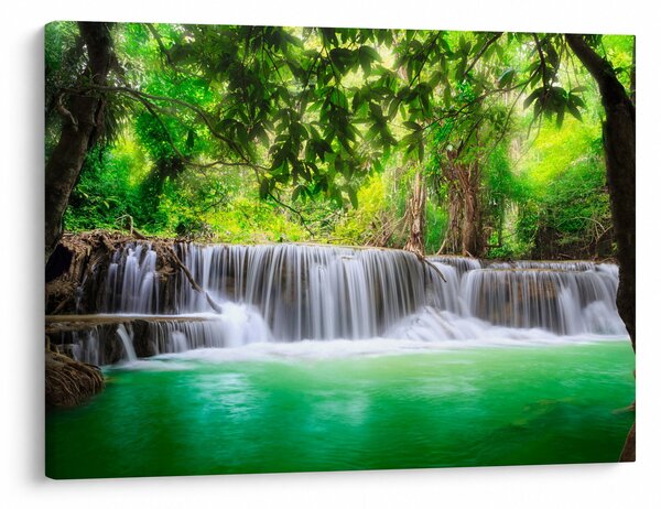 Slika slapa v Kanchanaburiju na Tajskem (70x50 cm)