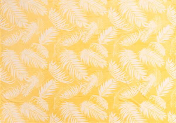 Žuta deka od mikropliša FIEN, 150x200 cm
