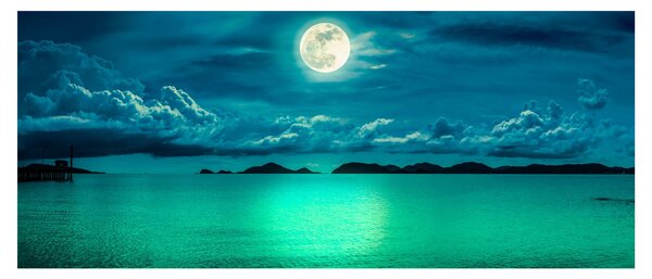 Slika - Polna luna nad površjem (120x50 cm)