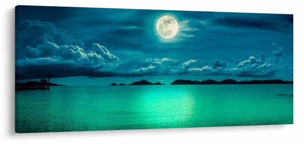 Slika - Polna luna nad površjem (120x50 cm)