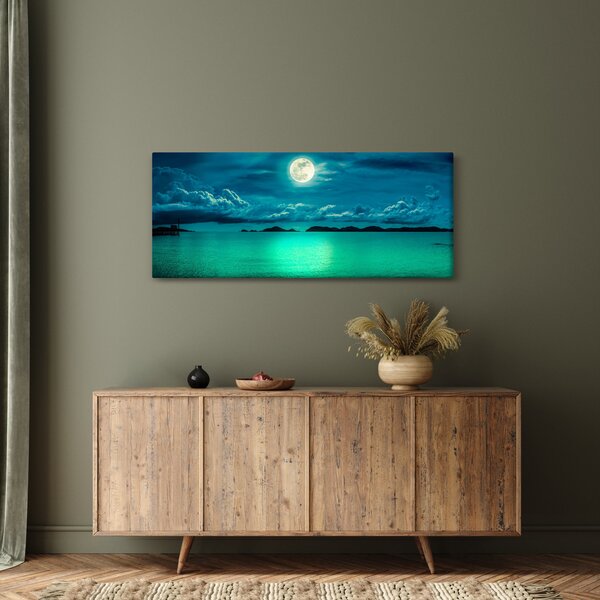 Slika - Polna luna nad površjem (120x50 cm)